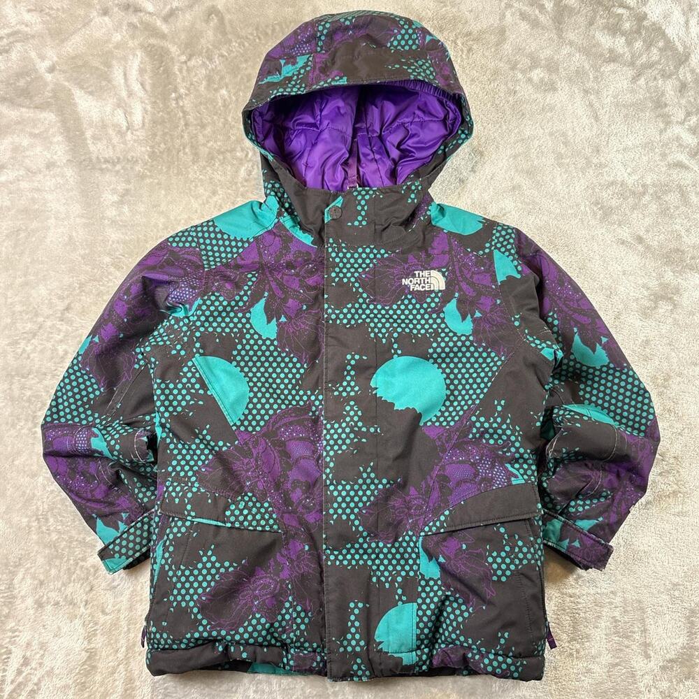 The North Face Kids Jacket in Teal, Purple, Black
